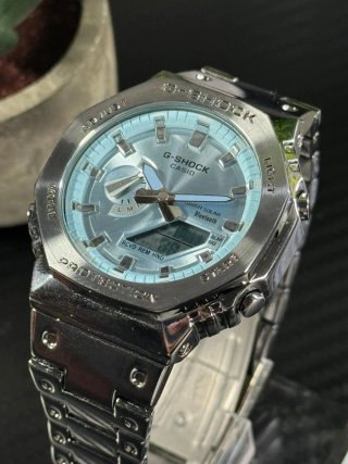 G-Shock Reloj Plateado Azul