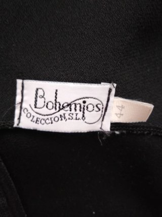 Vestido Negro Mujer Bohemio