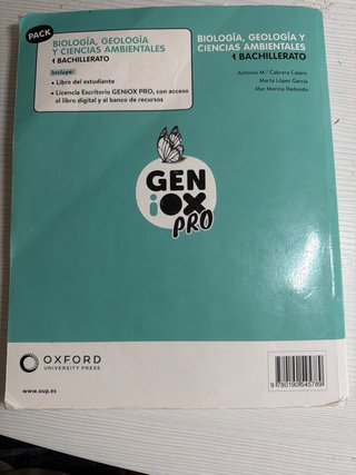Biología, Geología y CC. Ambientales 1º Bach