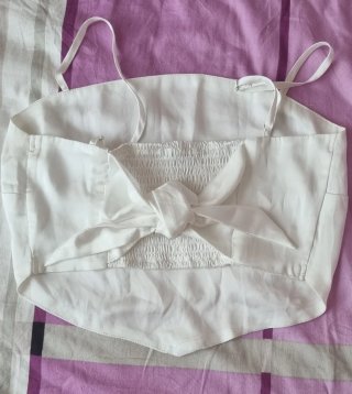 Top Stradivarius bianco tg. S