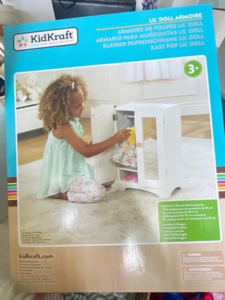 Armario Juguete Muñeca KidKraft Blanco