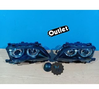 JI FAROS BMW E46 OJOS ANGEL LED CCFL 4 PUERTAS 01-05 FONDO N