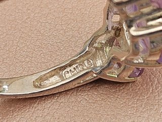 Anillo Plata 925 Jade Lavanda Amatista