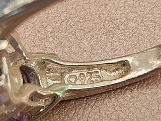 Anillo Plata 925 Jade Lavanda Amatista