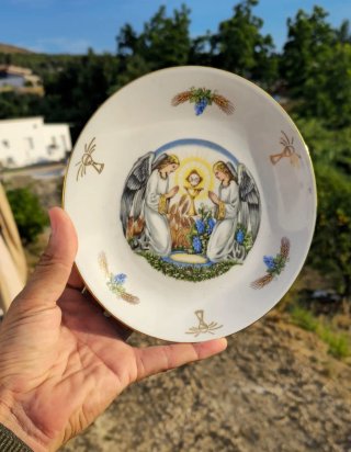Plato cerámica vintage