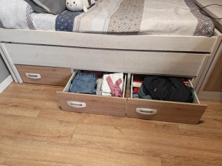 Cama juvenil nido con cajones