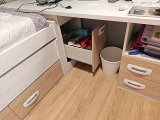 Cama juvenil nido con cajones