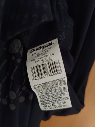 Falda Larga Desigual Estampada Talla M