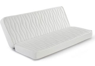 Cama alta con sofá cama