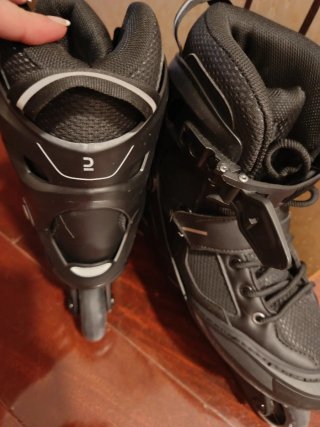 Patines en línea negros talla 38