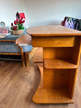 Escritorio de ordenador de madera multiusos