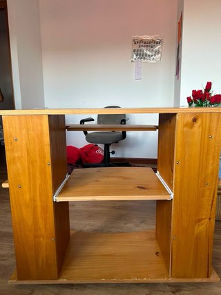 Escritorio de ordenador de madera multiusos