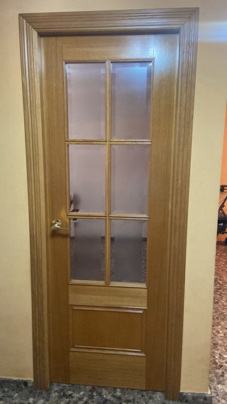 3 Puertas de Madera con Cristal