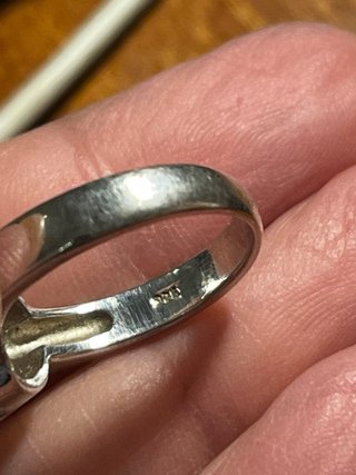 Anello Argento 925 Solitario Grande