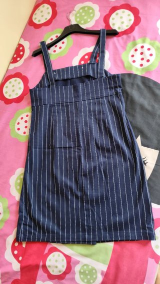 Peto azul rayas blancas Easy Wear. Mono.Nuevo