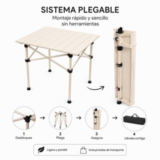 Mesa Plegable Camping
