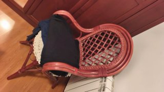 Sillónes de mimbre y madera