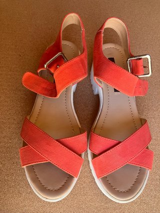 Sandalias Mustang Rojas Talla 38
