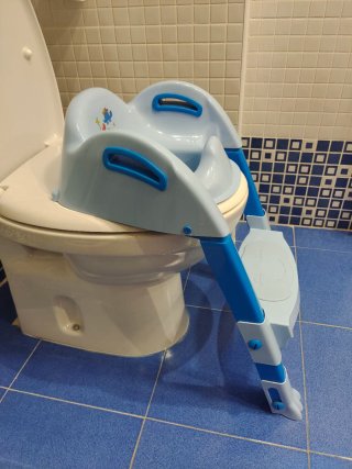 Asiento reductor WC infantil con escalera