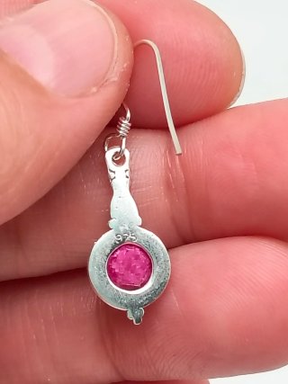 Pendientes Plata 925 y Rubí