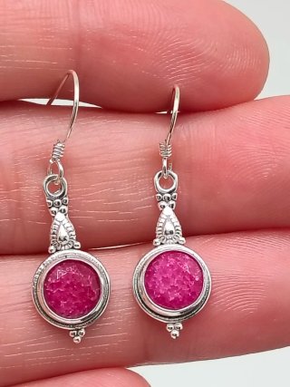 Pendientes Plata 925 y Rubí
