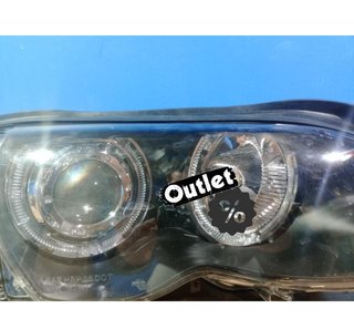 JI FAROS BMW E46 OJOS ANGEL LED CCFL 4 PUERTAS 01-05 FONDO N