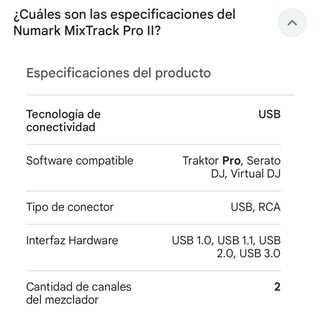 Numark Mixtrack Pro II DJ Controller Blanca