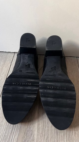Zapatos Pitillos Mujer Negro/Plata Talla 38
