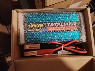 Inversor 1000W 12V/24V con pinzas