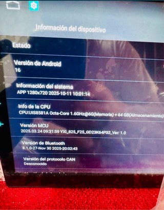 NUEVA! Pantalla coche QLED 10” Android 16 6/64GB