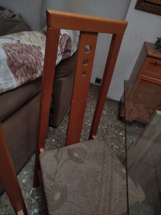 3 Mesas de cristal, forja y mármol