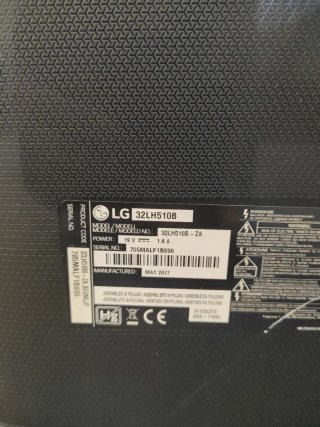 Televisión LG Negra
