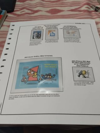 Hojas Filatélicas Año 2021 España Sellos