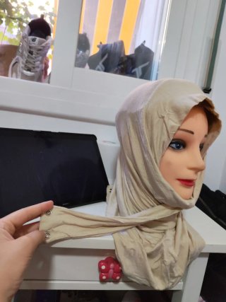 Gorro Hijab Beige