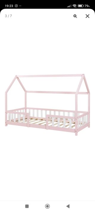 Cama infantil casa pino Sisimiut