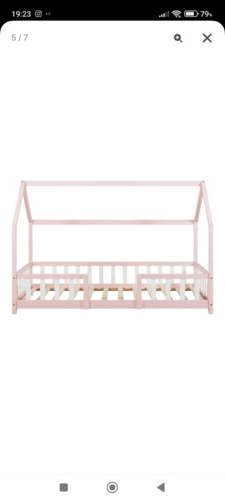 Cama infantil casa pino Sisimiut