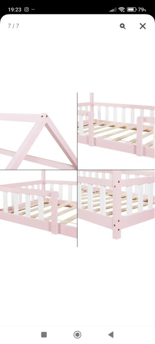 Cama infantil casa pino Sisimiut