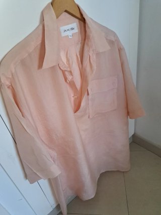 Camisa AXIS Seda Rosa Talla L