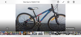 Bicicleta Trek Negra y Azul