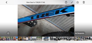 Bicicleta Trek Negra y Azul