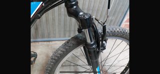 Bicicleta Trek Negra y Azul