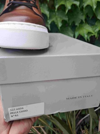 Scarpe uomo sportive marroni pelle 41 affare