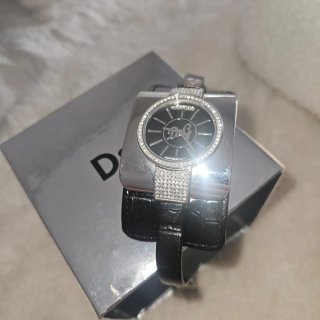 Reloj D&G Mujer Negro y Plateado