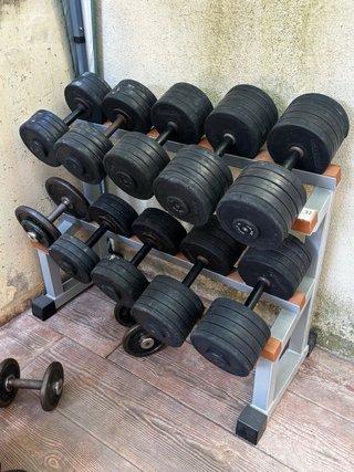 Soporte para mancuernas de 2 niveles