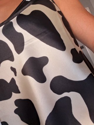 Pijama satén estampado vaca nuevo