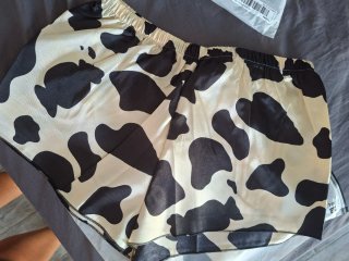 Pijama satén estampado vaca nuevo