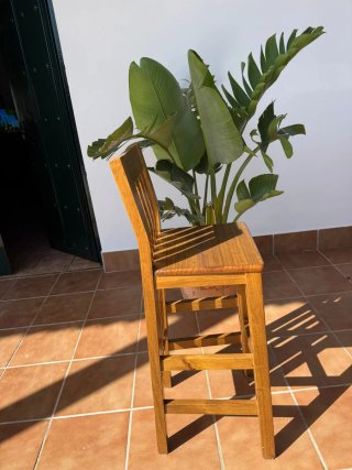 Set de mesa alta y sus banquillos