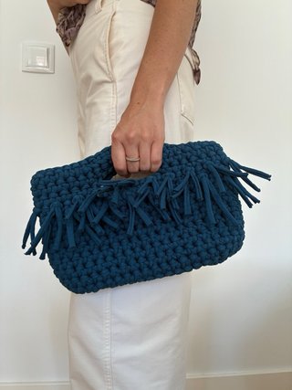 Bolso tejido a mano verano/boda
