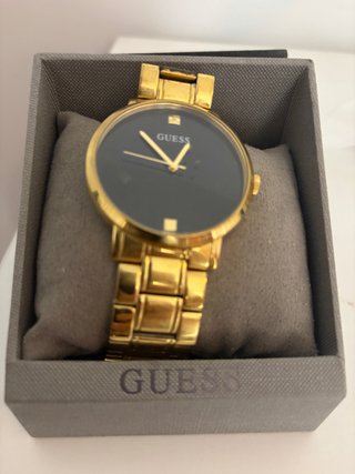 Reloj Guess Dorado Negro Hombre