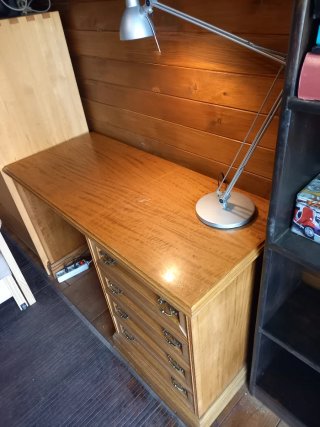 Mesa escritorio madera 4 cajones